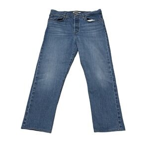 Levis 501 Women's Premium Big E Button Fly Straight Leg Jeans Crop Size 31 x 25